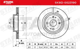 STARK RECAMBIOS SKBD0023190 - BRAKE DISC