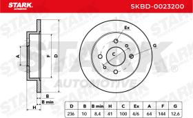 STARK RECAMBIOS SKBD0023200 - BRAKE DISC