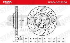 STARK RECAMBIOS SKBD0023206 - BRAKE DISC