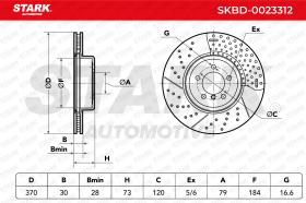 STARK RECAMBIOS SKBD0023312 - BRAKE DISC