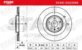 STARK RECAMBIOS SKBD0023368 - BRAKE DISC