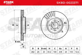 STARK RECAMBIOS SKBD0023371 - BRAKE DISC