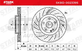 STARK RECAMBIOS SKBD0023395 - BRAKE DISC