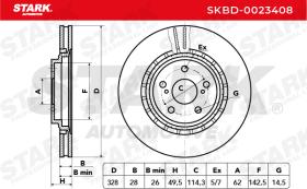 STARK RECAMBIOS SKBD0023408 - BRAKE DISC