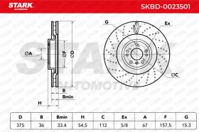 STARK RECAMBIOS SKBD0023501 - BRAKE DISC