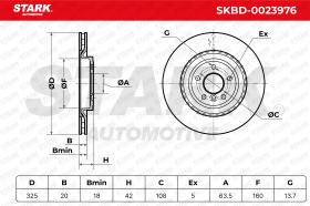 STARK RECAMBIOS SKBD0023976 - BRAKE DISC