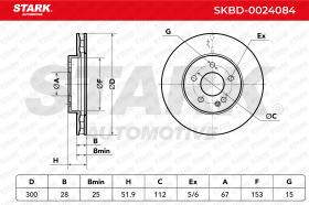 STARK RECAMBIOS SKBD0024084 - BRAKE DISC