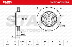 STARK RECAMBIOS SKBD0024298 - BRAKE DISC