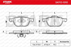 STARK RECAMBIOS SKFO1010 - PASTILLAS DE FRENO