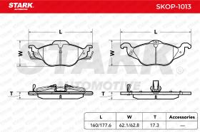 STARK RECAMBIOS SKOP1013 - BRAKE PAD SET, DISC BRAKE