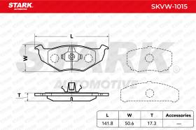 STARK RECAMBIOS SKVW1015 - BRAKE PAD SET, DISC BRAKE