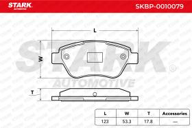 STARK RECAMBIOS SKBP0010079 - BRAKE PAD SET, DISC BRAKE