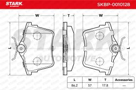 STARK RECAMBIOS SKBP0010128 - PASTILLAS DE FRENO