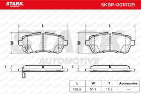 STARK RECAMBIOS SKBP0010129 - BRAKE PAD SET, DISC BRAKE