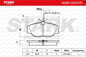 STARK RECAMBIOS SKBP0010175 - PASTILLAS DE FRENO