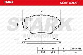 STARK RECAMBIOS SKBP0010211 - BRAKE PAD SET, DISC BRAKE