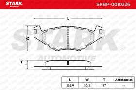 STARK RECAMBIOS SKBP0010226 - BRAKE PAD SET, DISC BRAKE