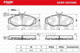 STARK RECAMBIOS SKBP0011066 - BRAKE PAD SET, DISC BRAKE