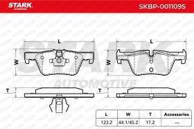 STARK RECAMBIOS SKBP0011095 - BRAKE PAD SET, DISC BRAKE