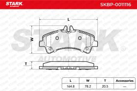 STARK RECAMBIOS SKBP0011116 - BRAKE PAD SET, DISC BRAKE