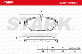 STARK RECAMBIOS SKBP0011134 - BRAKE PAD SET, DISC BRAKE