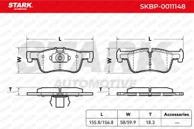 STARK RECAMBIOS SKBP0011148 - BRAKE PAD SET, DISC BRAKE