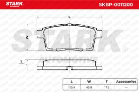 STARK RECAMBIOS SKBP0011200 - BRAKE PAD SET, DISC BRAKE
