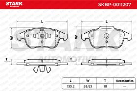 STARK RECAMBIOS SKBP0011207 - BRAKE PAD SET, DISC BRAKE
