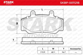 STARK RECAMBIOS SKBP0011218 - BRAKE PAD SET, DISC BRAKE