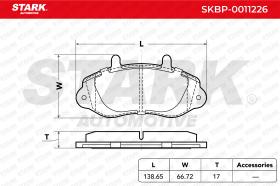 STARK RECAMBIOS SKBP0011226 - BRAKE PAD SET, DISC BRAKE