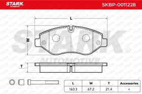 STARK RECAMBIOS SKBP0011228 - BRAKE PAD SET, DISC BRAKE