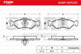 STARK RECAMBIOS SKBP0011230 - BRAKE PAD SET, DISC BRAKE