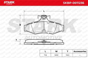 STARK RECAMBIOS SKBP0011236 - BRAKE PAD SET, DISC BRAKE