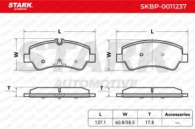 STARK RECAMBIOS SKBP0011237 - BRAKE PAD SET, DISC BRAKE