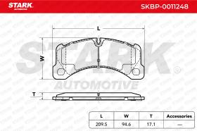 STARK RECAMBIOS SKBP0011248 - BRAKE PAD SET, DISC BRAKE