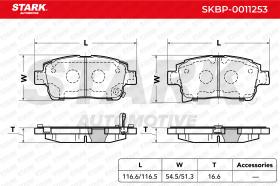 STARK RECAMBIOS SKBP0011253 - BRAKE PAD SET, DISC BRAKE