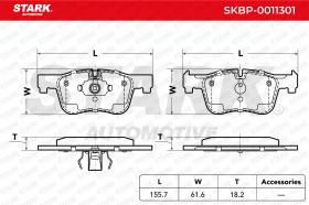 STARK RECAMBIOS SKBP0011301 - BRAKE PAD SET, DISC BRAKE