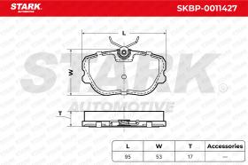 STARK RECAMBIOS SKBP0011427 - BRAKE PAD SET, DISC BRAKE