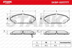 STARK RECAMBIOS SKBP0011434 - BRAKE PAD SET, DISC BRAKE