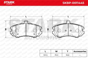 STARK RECAMBIOS SKBP0011445 - BRAKE PAD SET, DISC BRAKE