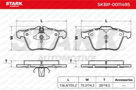 STARK RECAMBIOS SKBP0011495 - BRAKE PAD SET, DISC BRAKE