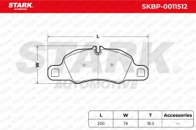 STARK RECAMBIOS SKBP0011512 - BRAKE PAD SET, DISC BRAKE