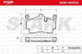 STARK RECAMBIOS SKBP0011513 - BRAKE PAD SET, DISC BRAKE