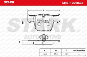 STARK RECAMBIOS SKBP0011675 - BRAKE PAD SET, DISC BRAKE