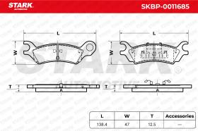 STARK RECAMBIOS SKBP0011685 - BRAKE PAD SET, DISC BRAKE
