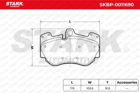 STARK RECAMBIOS SKBP0011690 - BRAKE PAD SET, DISC BRAKE