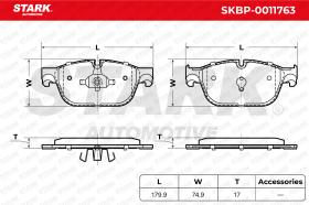STARK RECAMBIOS SKBP0011763 - BRAKE PAD SET, DISC BRAKE
