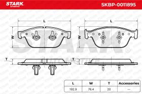 STARK RECAMBIOS SKBP0011895 - BRAKE PAD SET, DISC BRAKE