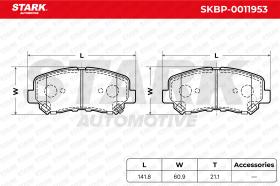 STARK RECAMBIOS SKBP0011953 - BRAKE PAD SET, DISC BRAKE