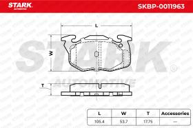 STARK RECAMBIOS SKBP0011963 - BRAKE PAD SET, DISC BRAKE